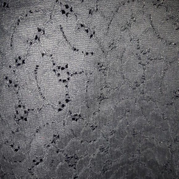 💥3/$25💥 Smartset Black Laced Top Shirt T-Shirt Blouse size XL - Picture 4 of 7